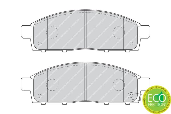 FERODO Kit pastiglie freno, Freno a disco FDB4023