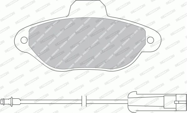 FERODO Kit pastiglie freno, Freno a disco FDB925B