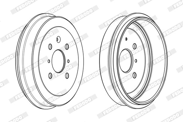 FERODO Tamburo freno FDR329265
