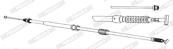 FERODO Cavo comando, Freno stazionamento FHB431365