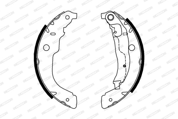 FERODO Kit ganasce freno FSB694