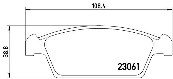 BREMBO Kit pastiglie freno, Freno a disco P 15 001