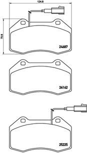 BREMBO Kit pastiglie freno, Freno a disco P 23 139
