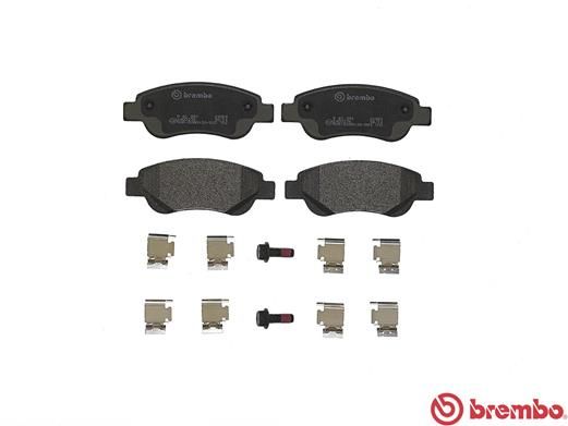 BREMBO Kit pastiglie freno, Freno a disco P 61 081