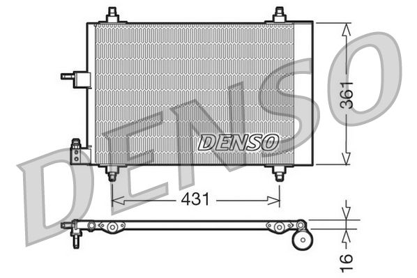 DENSO Condensatore, Climatizzatore DCN07009