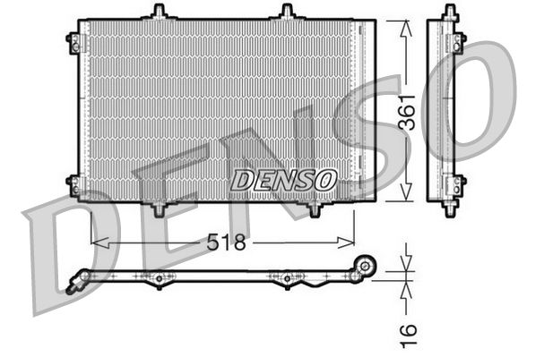 DENSO Condensatore, Climatizzatore DCN07013