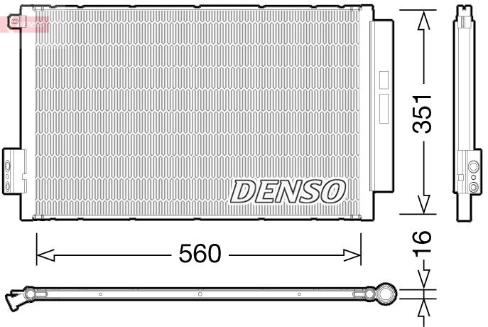 DENSO Condensatore, Climatizzatore DCN09043