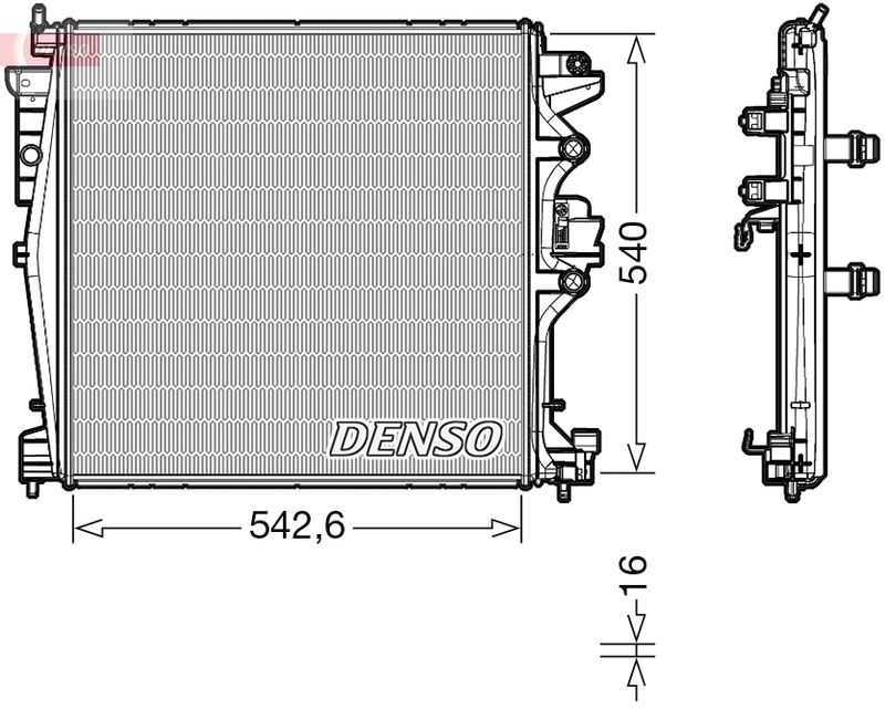 DENSO Radiatore, Raffreddamento motore DRM01004