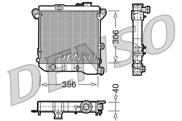 DENSO Radiatore, Raffreddamento motore DRM04001
