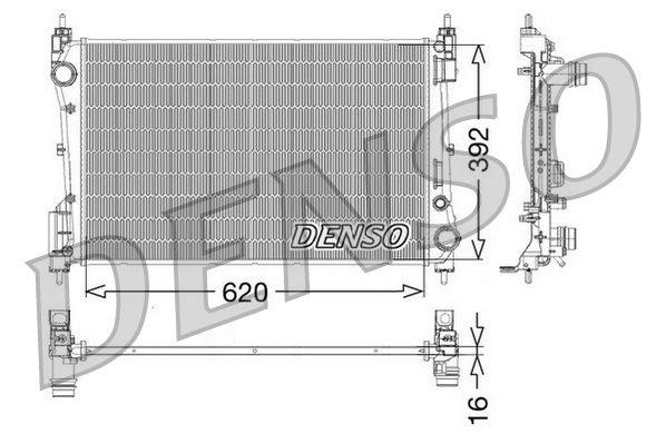 DENSO Radiatore, Raffreddamento motore DRM09114