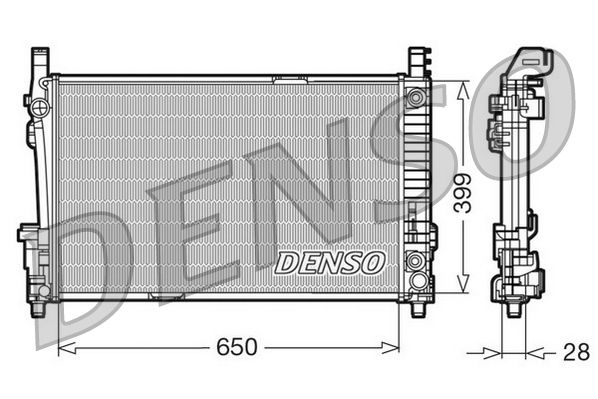 DENSO Radiatore, Raffreddamento motore DRM17013