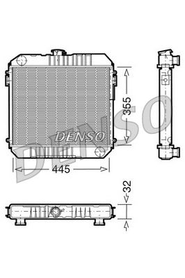 DENSO Radiatore, Raffreddamento motore DRM20001