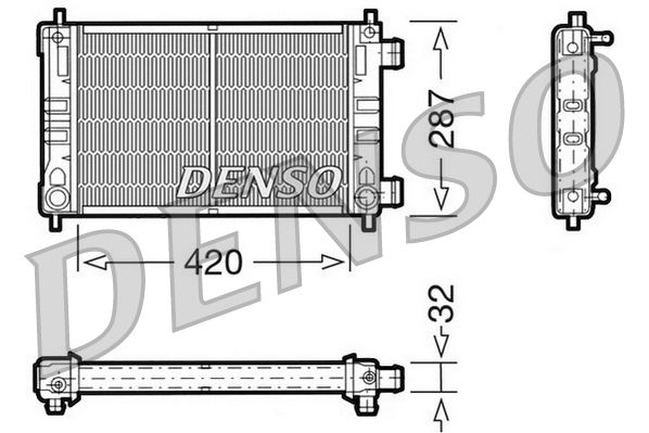 DENSO Radiatore, Raffreddamento motore DRM20063
