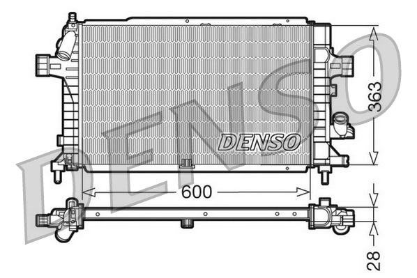 DENSO Radiatore, Raffreddamento motore DRM20102