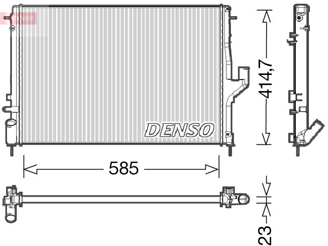 DENSO Radiatore, Raffreddamento motore DRM37001