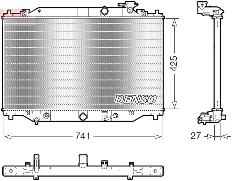 DENSO Radiatore, Raffreddamento motore DRM44051