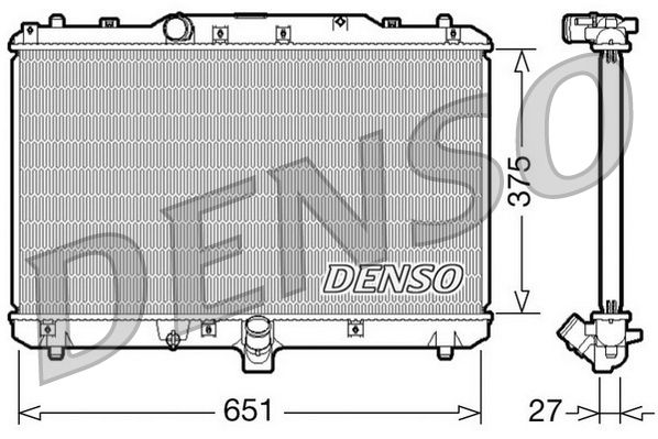 DENSO Radiatore, Raffreddamento motore DRM47022