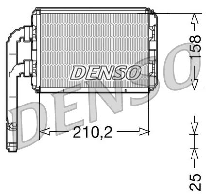 DENSO Scambiatore calore, Riscaldamento abitacolo DRR23016