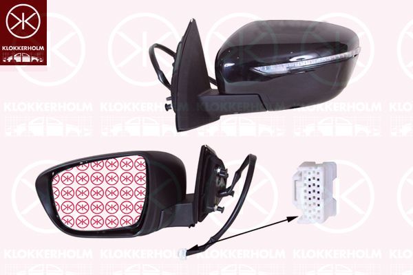 KLOKKERHOLM Specchio retrovisore esterno 16181044