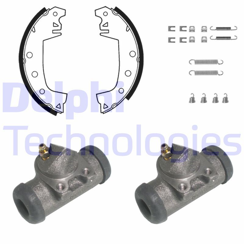 DELPHI Kit ganasce freno 658