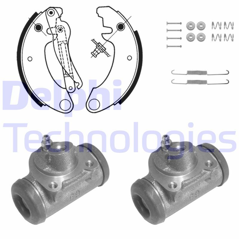 DELPHI Kit ganasce freno 682