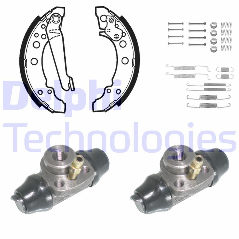 DELPHI Kit ganasce freno 717
