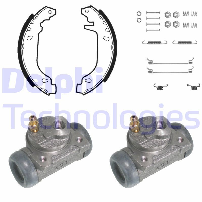 DELPHI Kit ganasce freno 732