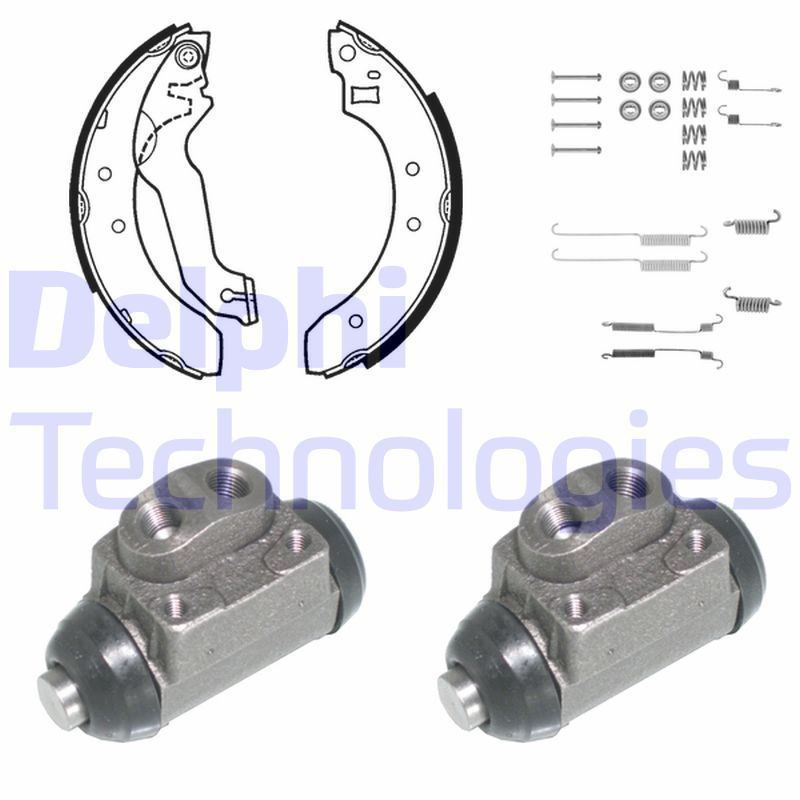 DELPHI Kit ganasce freno 739