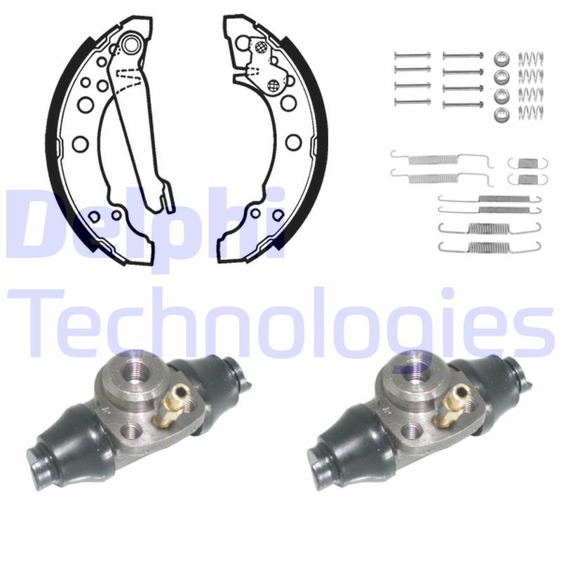 DELPHI Kit ganasce freno 740