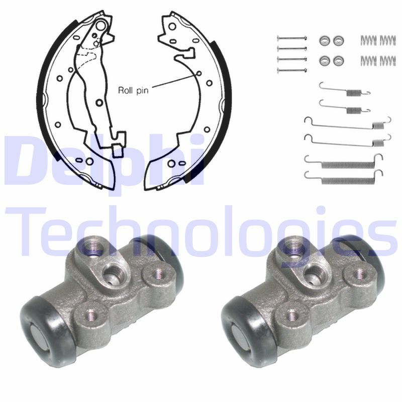 DELPHI Kit ganasce freno 747