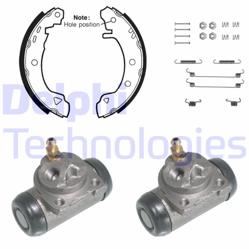 DELPHI Kit ganasce freno 751