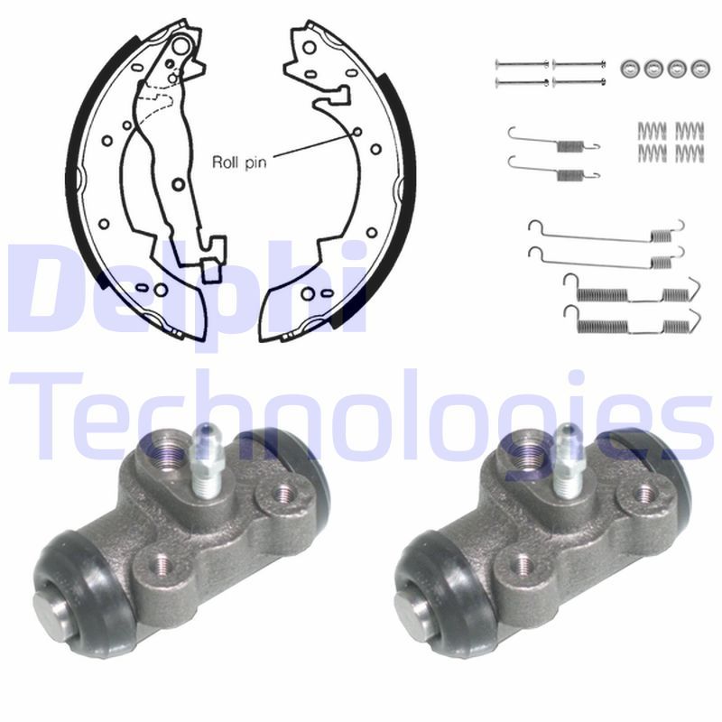 DELPHI Kit ganasce freno 753