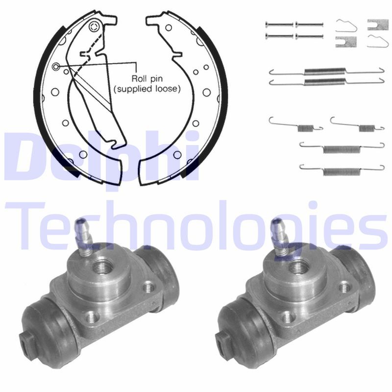 DELPHI Kit ganasce freno 754