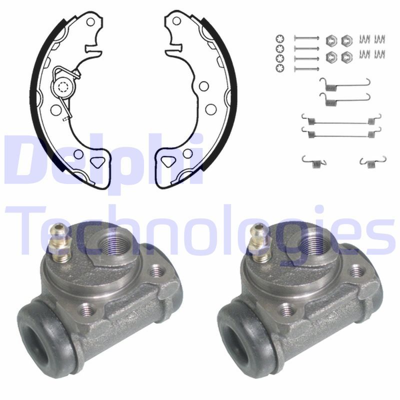 DELPHI Kit ganasce freno 755