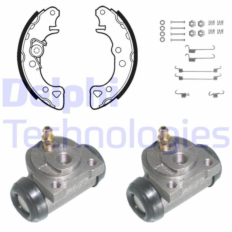 DELPHI Kit ganasce freno 756