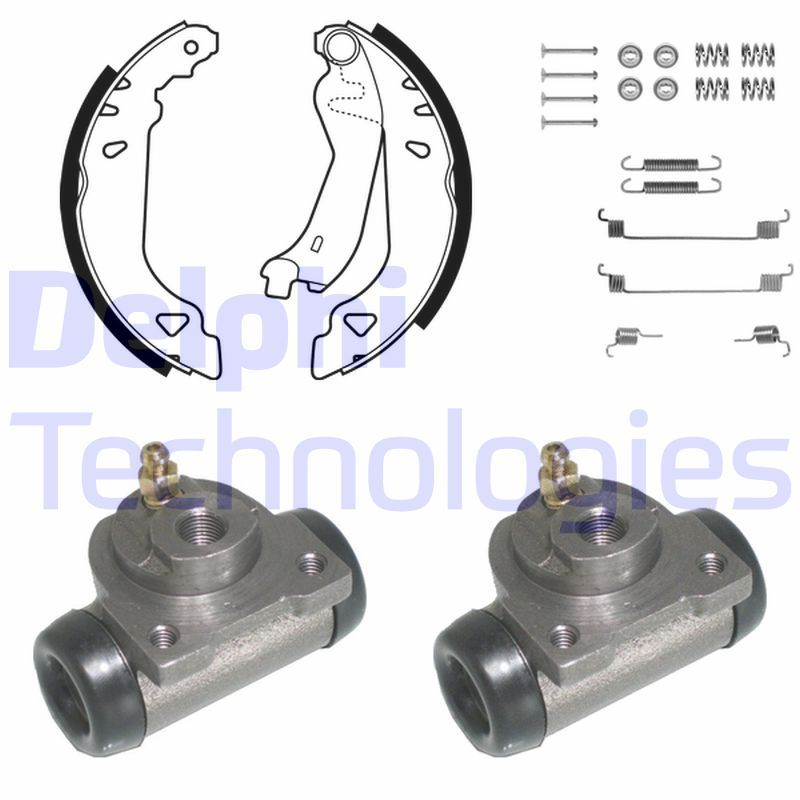 DELPHI Kit ganasce freno 760