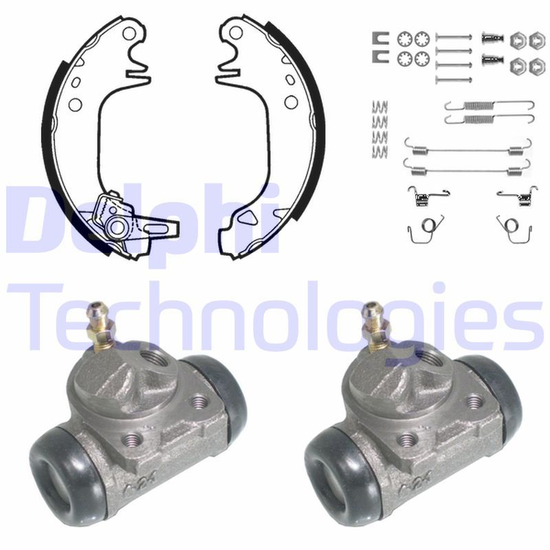 DELPHI Kit ganasce freno 788