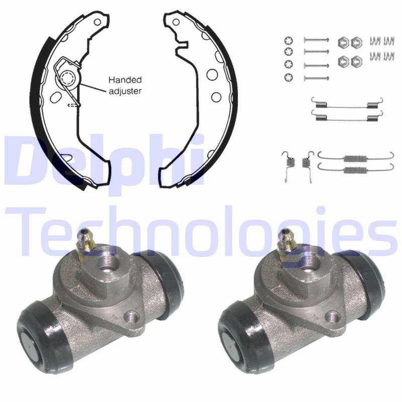 DELPHI Kit ganasce freno 824