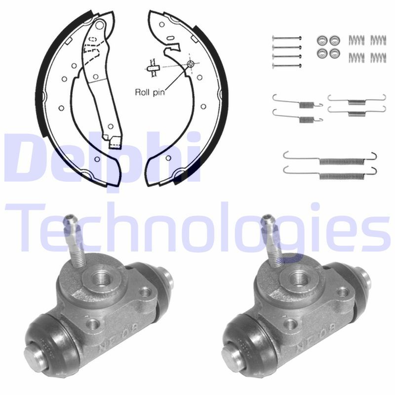 DELPHI Kit ganasce freno 857