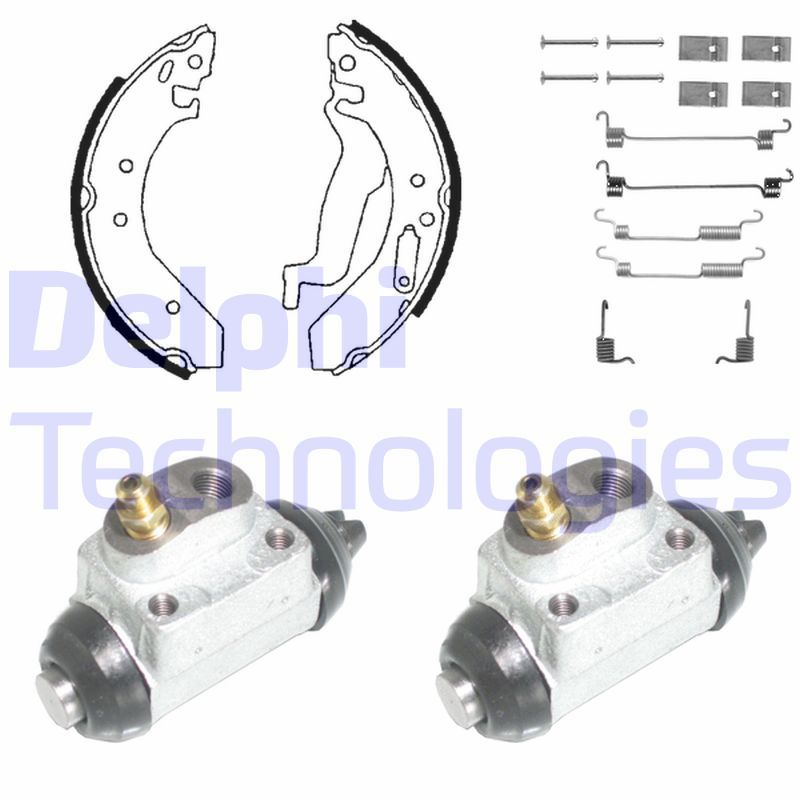 DELPHI Kit ganasce freno 858