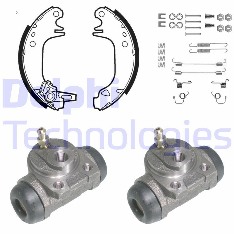 DELPHI Kit ganasce freno 869