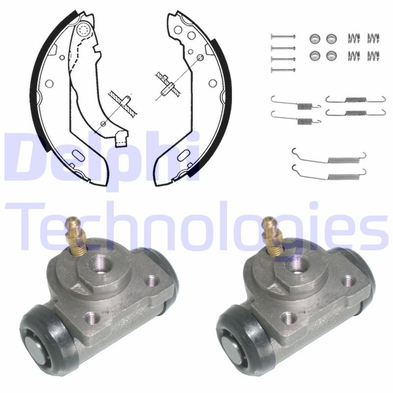 DELPHI Kit ganasce freno 871