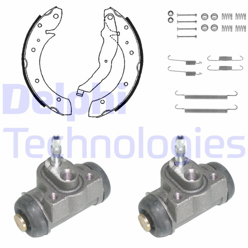 DELPHI Kit ganasce freno 910