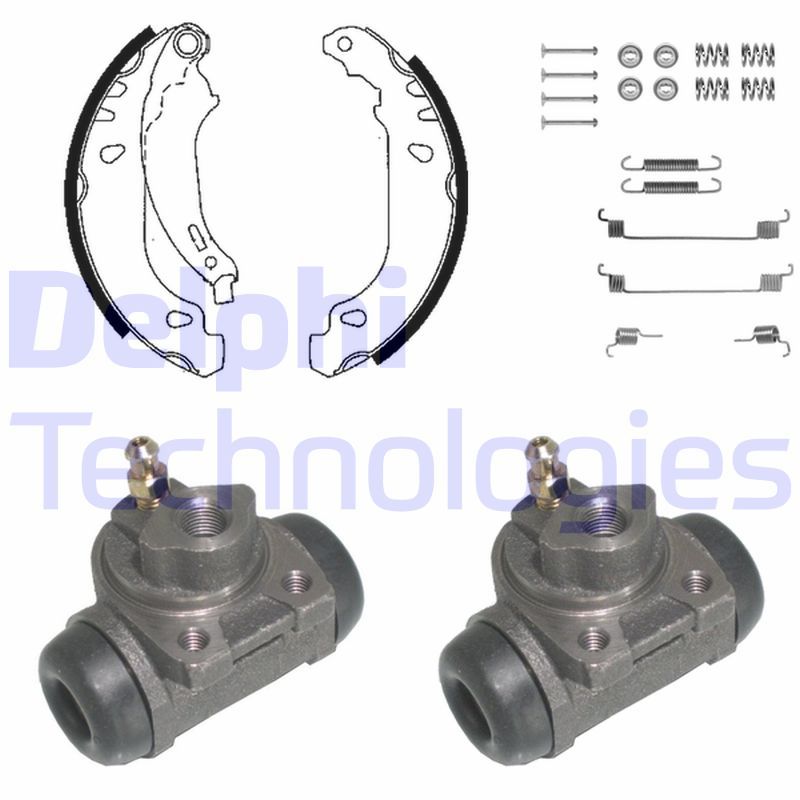 DELPHI Kit ganasce freno 950