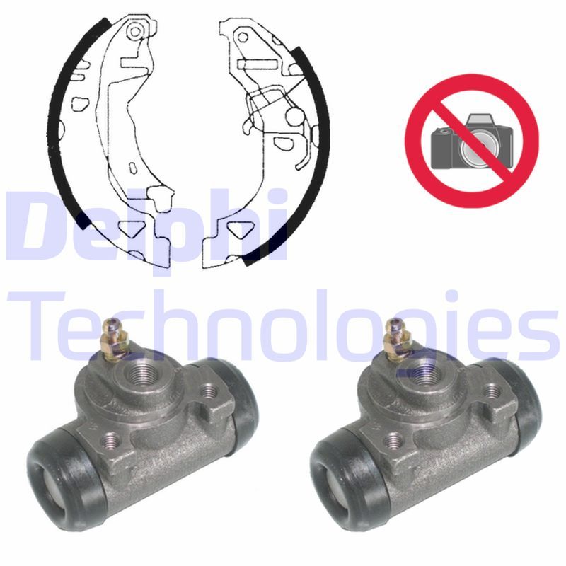 DELPHI Kit ganasce freno 972