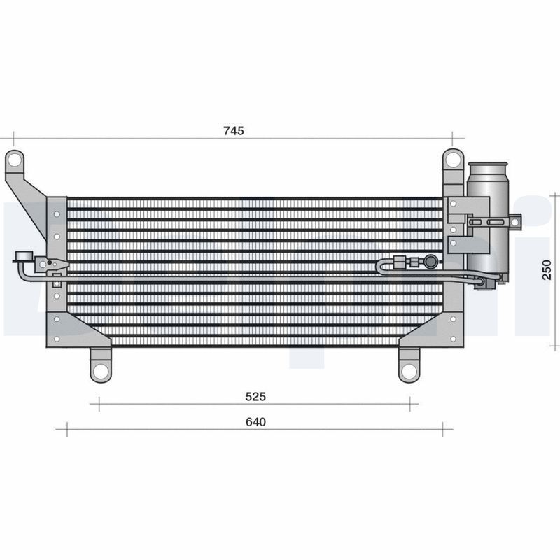 DELPHI Condensatore, Climatizzatore TSP0225114