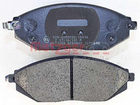 METZGER Kit pastiglie freno, Freno a disco 1170446