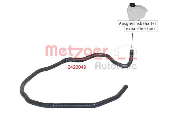 METZGER Flessibile radiatore 2420049