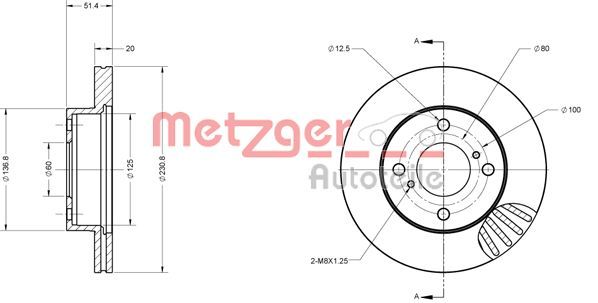 METZGER Discofreno 6110169