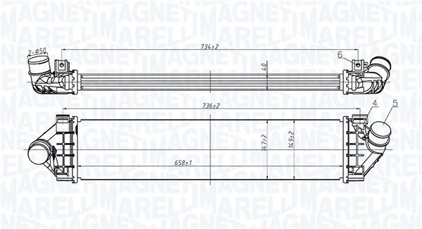 MAGNETI MARELLI Intercooler 351319206200